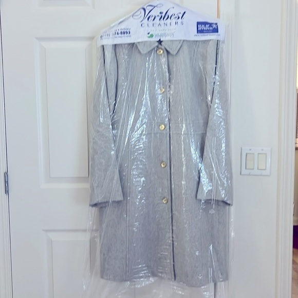 J CREW GRAY WOOL TRENCH COAT - Picture 8 of 8